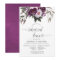 Deep Velvet Floral Wedding Rehearsal Dinner