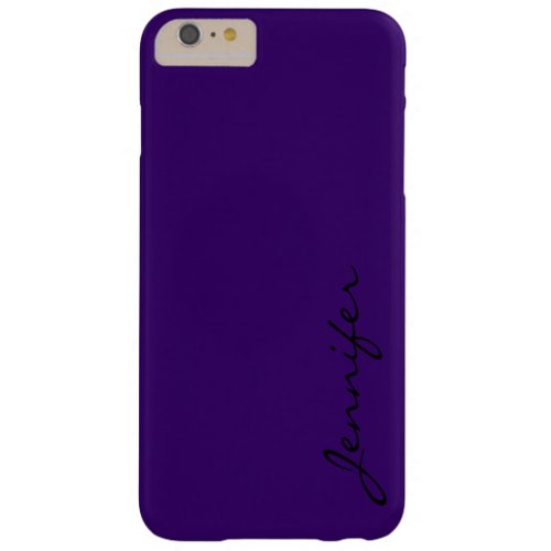 Deep violet color background barely there iPhone 6 plus case