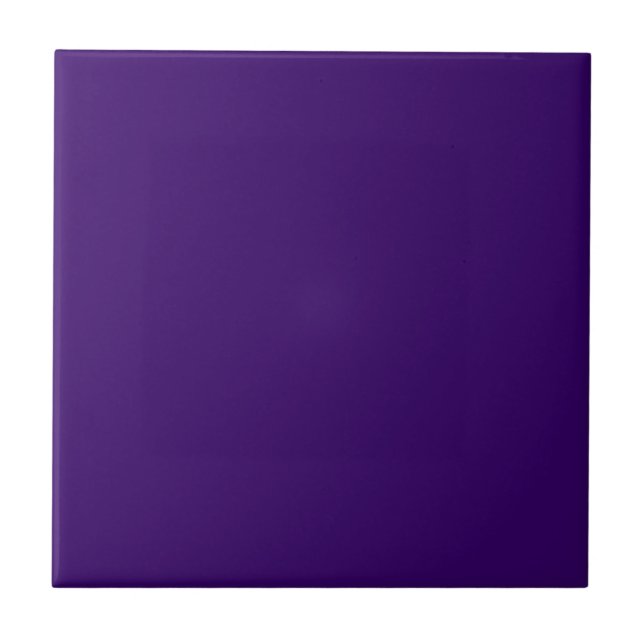 Deep Violet Solid Color Ceramic Tile (Front)