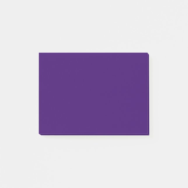 Deep Violet Solid Color Post-it Notes (Front)