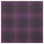 Deep warm lavender, plum, black/pink stripe plaid fabric