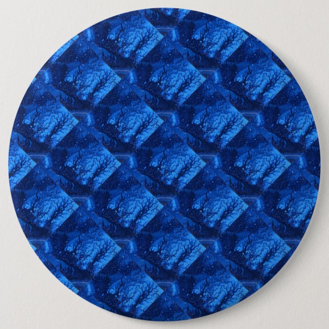 "Deep Water 6" Abstract Art Button (Front)