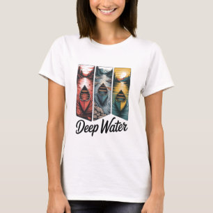 Deep Water Canoe Adventure Inspirational Outdoor T-Shirt