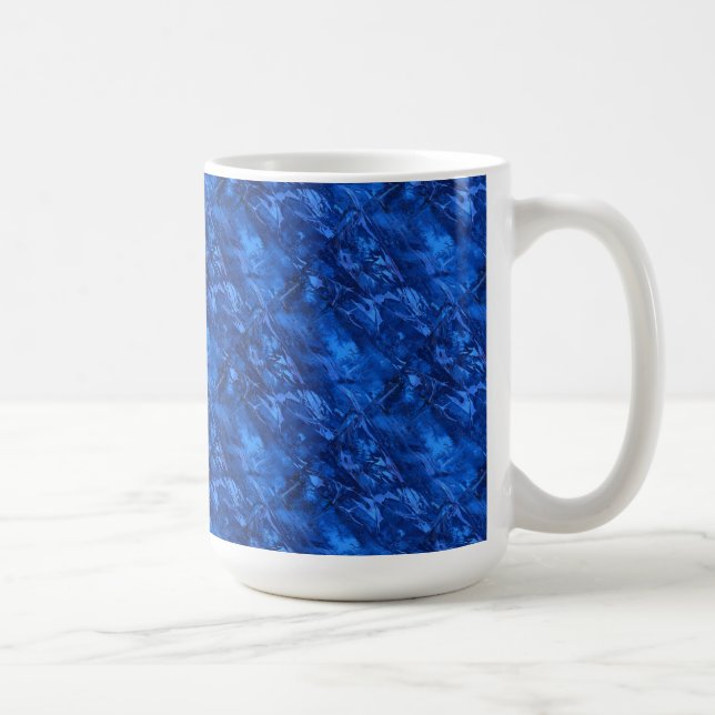 "Deep Waters #5 Tiled" Abstract Design Mug (Right)