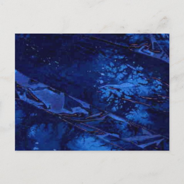 "Deep Waters" Abstract Design Postcard (Front)