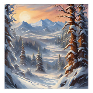 Deep Winter in the Mountains Acrylic Print