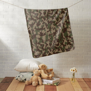 Deep Wood Camouflage   Baby Blanket