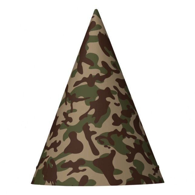 Deep Wood Camouflage  Party Hat (Front)