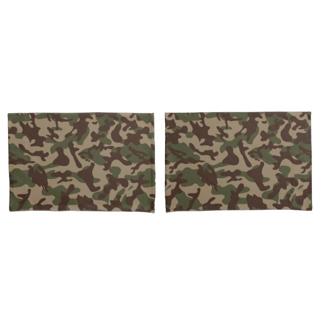 Deep Wood Camouflage  Pillow Case (Front-Set)