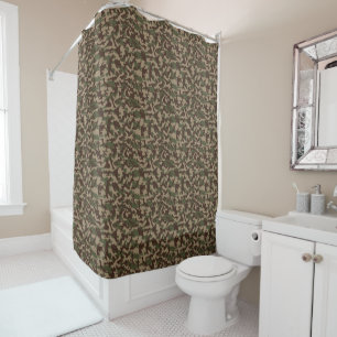 Deep Wood Camouflage Shower Curtain