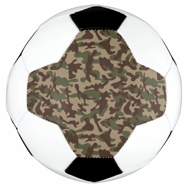 Deep Wood Camouflage   Soccer Ball (Front)