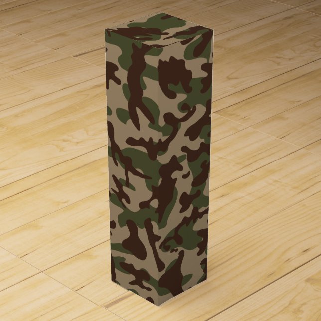 Deep Wood Camouflage  Wine Box (Front)