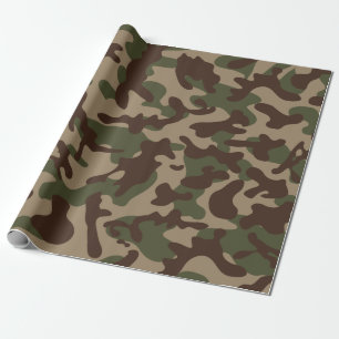 Deep Wood Camouflage  Wrapping Paper