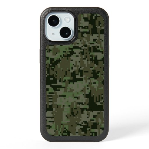 Deep Woods Digital Camo Background iPhone 15 Case