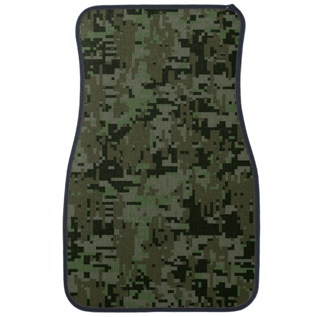 Deep Woods Digital Camouflage Camo Pattern Car Mat (Front)