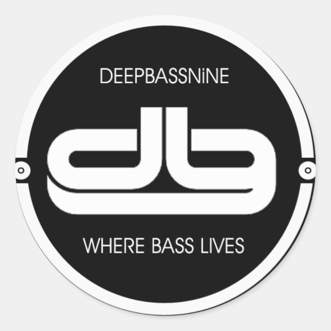 Deepbassnine, Where Bass Lives Sticker (Front)