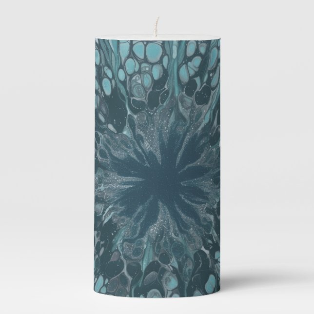 DeepBloom Pillar Candle (Front)