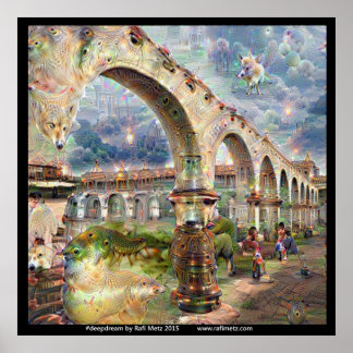 Deepdream Mission Arcade Fantasy Poster