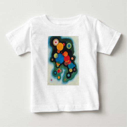 Deepened Impulse Abstract Oil on Canvas Kandinsky Baby T_Shirt