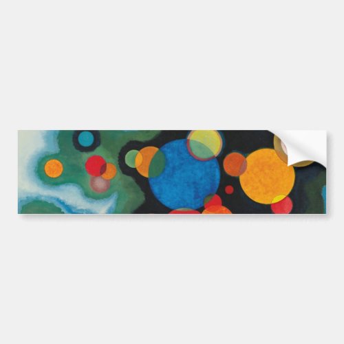 Deepened Impulse Abstract Oil on Canvas Kandinsky Bumper Sticker