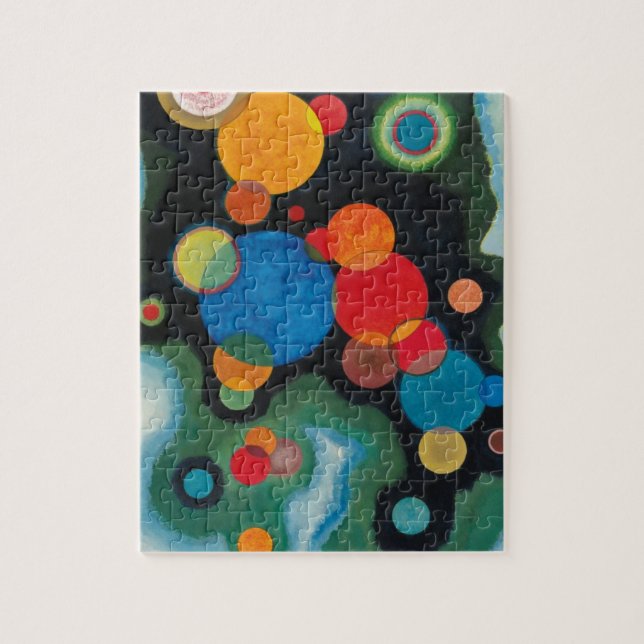 Deepened Impulse Abstract Oil on Canvas Kandinsky Jigsaw Puzzle (Vertical)