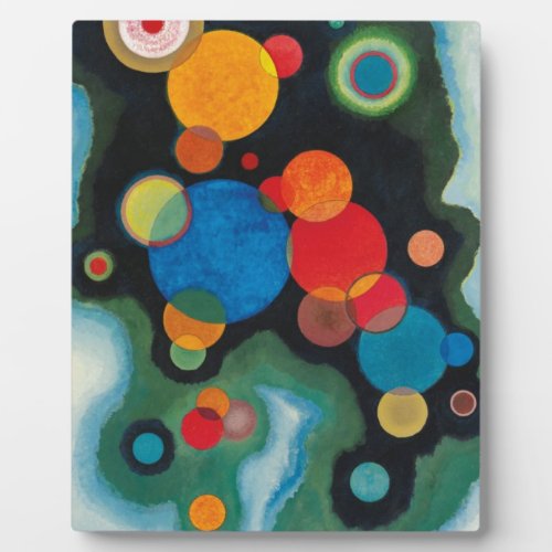 Deepened Impulse Abstract Oil on Canvas Kandinsky Plaque