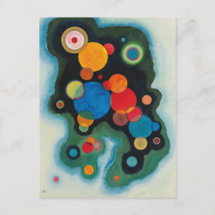 Deepened Impulse Abstract Oil on Canvas Kandinsky Postcard