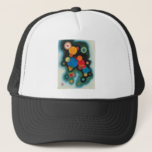 Deepened Impulse Abstract Oil on Canvas Kandinsky Trucker Hat