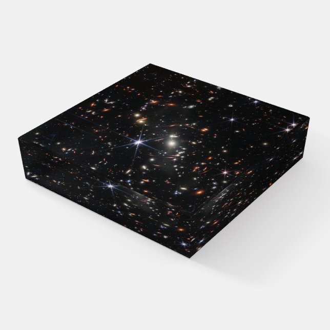 Deepest Infrared Image of the Universe | JWST Paperweight (Angled)