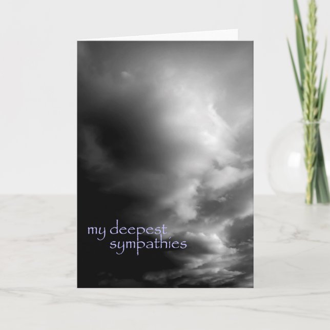 deepest sympathies - clouds over new mexico card (Front)