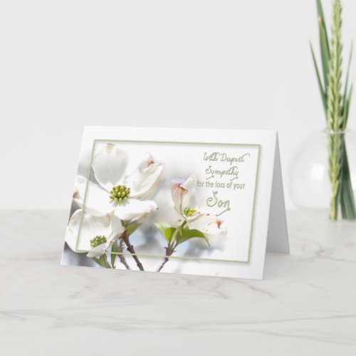 DEEPEST SYMPATHY _ APPLE BLOSSOMS_SON CARD