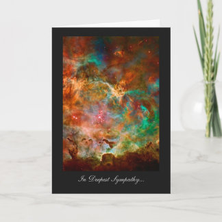 Deepest Sympathy, Bereaved, Carina Nebula Heavens Card