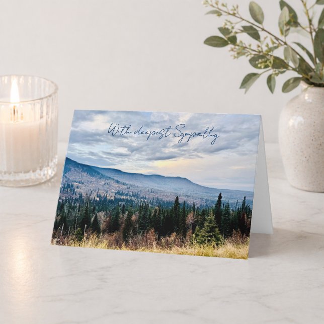 Deepest Sympathy Blue Mountain Photo Condolence Card (Creator Uploaded)