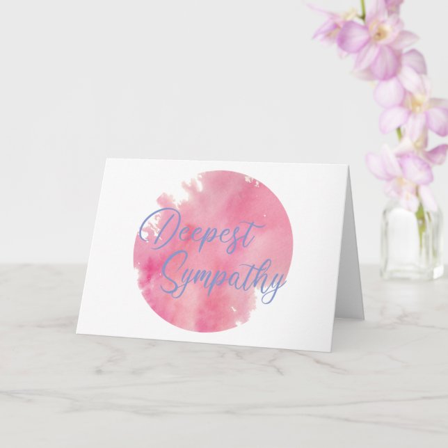 Deepest Sympathy Card (Orchid)