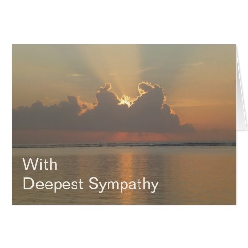 Deepest Sympathy Card for Condolences | Zazzle