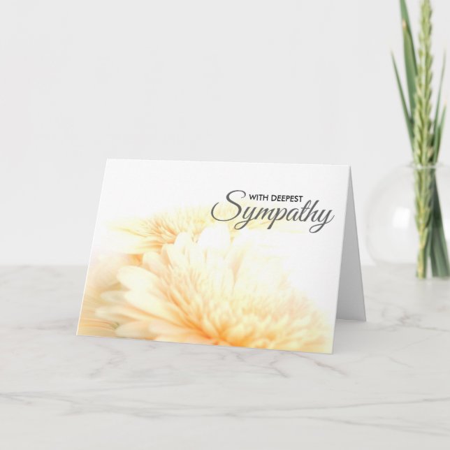 Deepest Sympathy Condolence Card (Front)