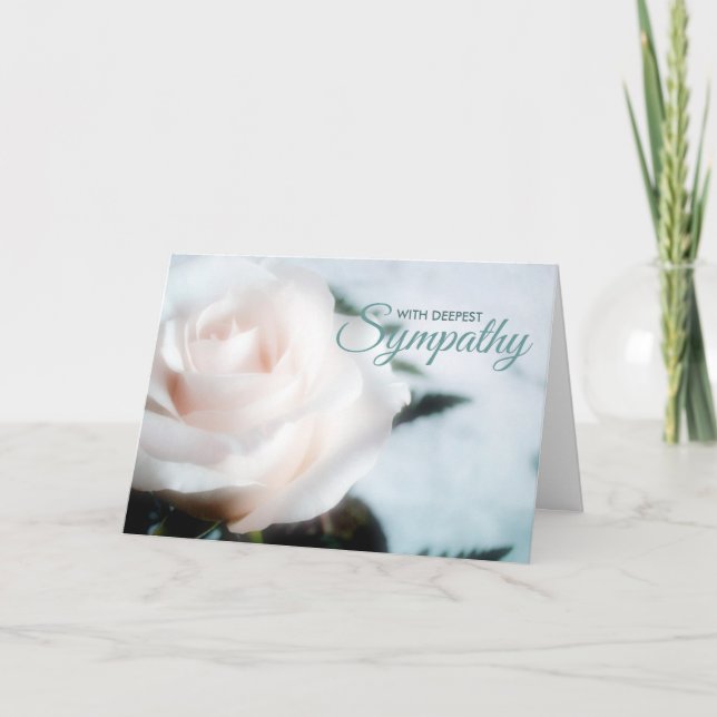 Deepest Sympathy Condolence Card (Front)