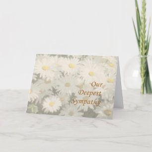 Deepest Sympathy - Dasies Card