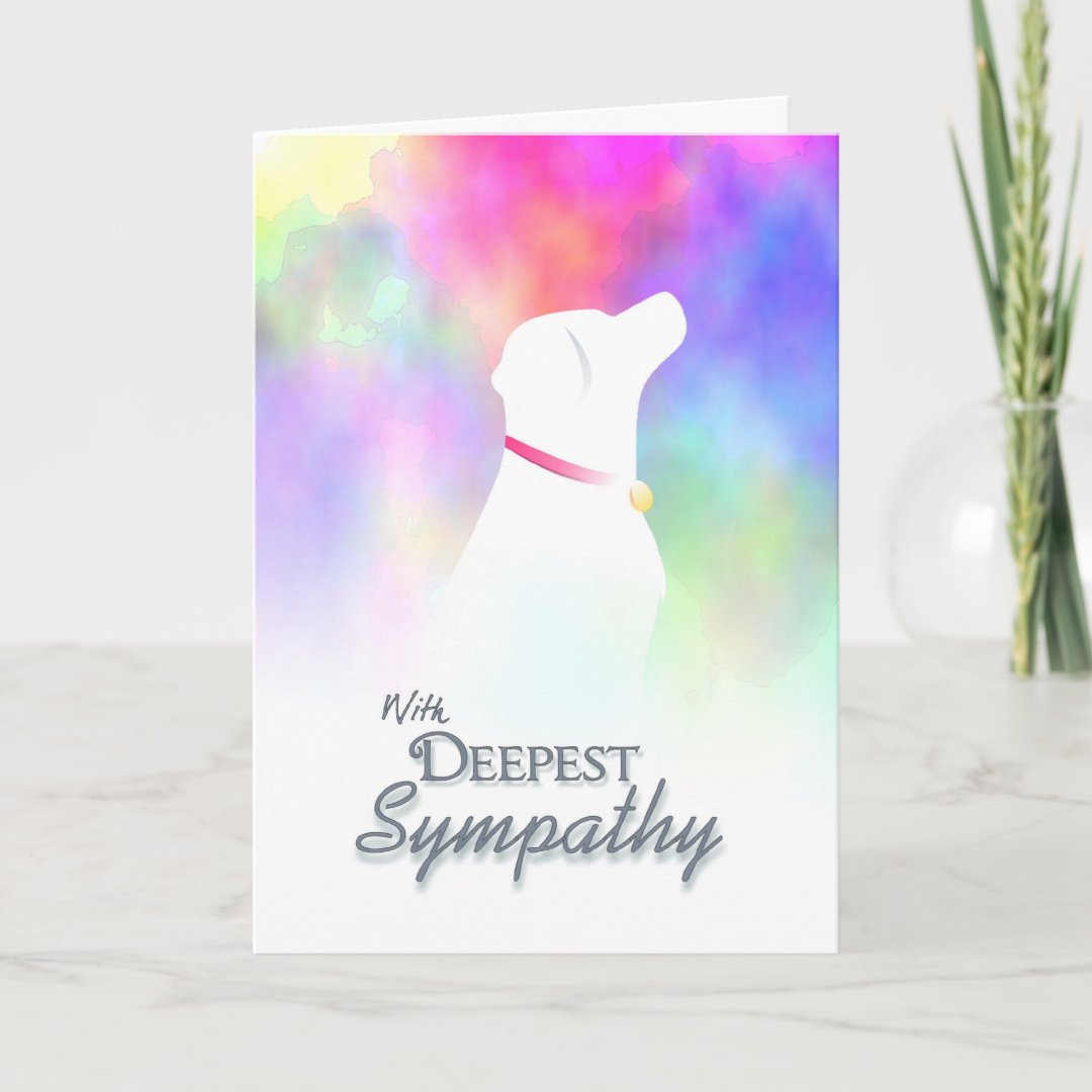 Deepest Sympathy - Dog Loss Dog Sympathy Card | Zazzle
