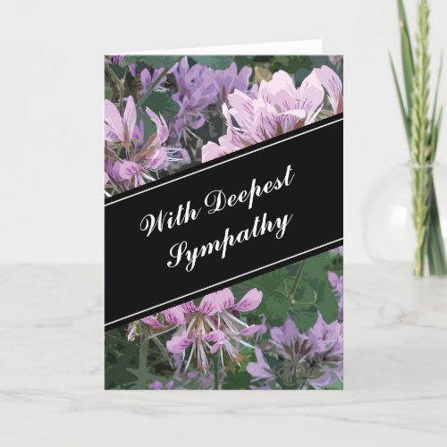Deepest sympathy greeting card for loss of person
