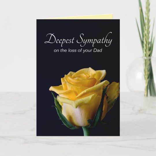 Deepest Sympathy | Loss of your Dad Father Card | Zazzle.com