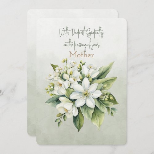 Deepest Sympathy Mother Note Card