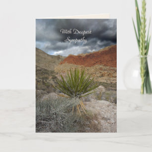 Deepest Sympathy, Mountain Storm Yucca Condolence Card