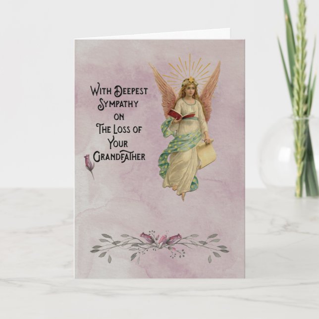 Deepest sympathy on the loss of your Grandfather Card (Front)
