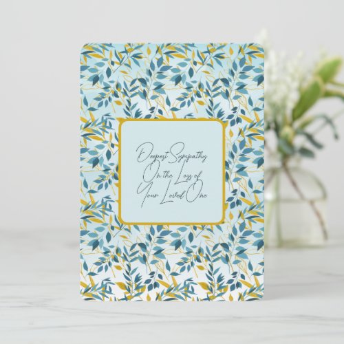 Deepest Sympathy On the Loss of Your Loved One Note Card