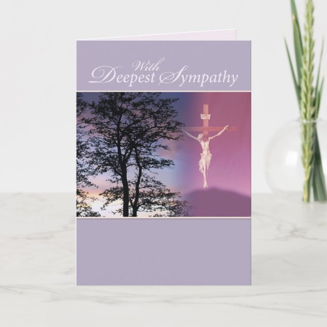 Deepest Sympathy, Religious Card (Front)