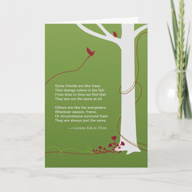 Deepest Sympathy Tree Card (Front)