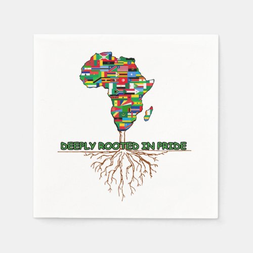 Deeply Rooted BHM Party Paper Napkins