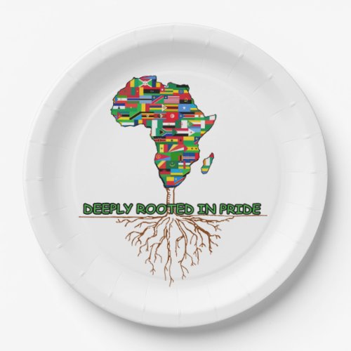Deeply Rooted BHM Party Paper Plates