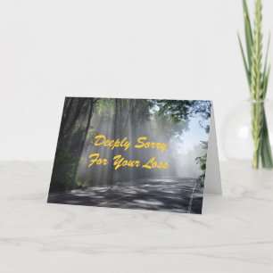 DEEPLY SORRY FOR YOUR LOSS SYMPATHY CARD
